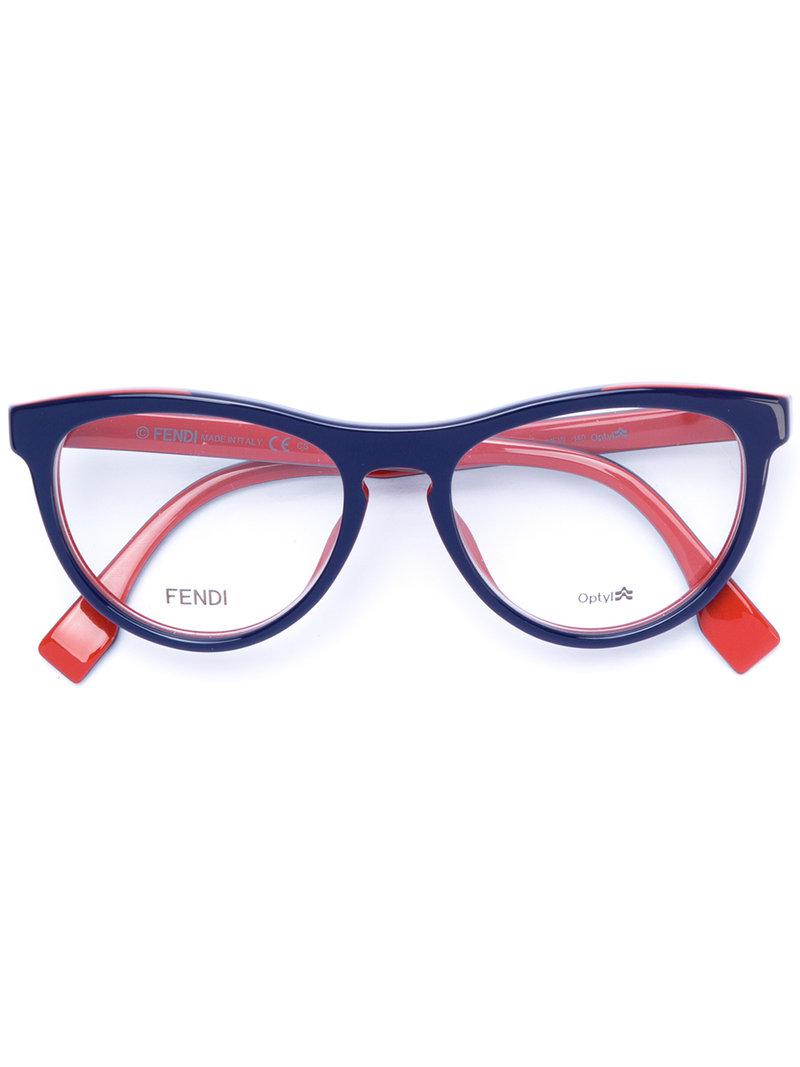 fendi cat eye glasses