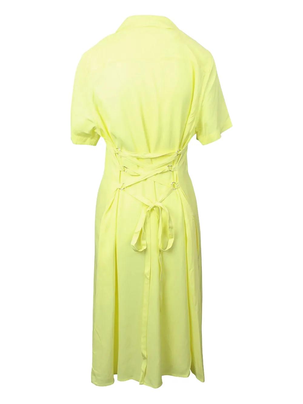 ワンピース Opening ceremony shirt dress NWT Opening Ceremony DUST BLUE SCALLOP OC ELASTIC LOGO T