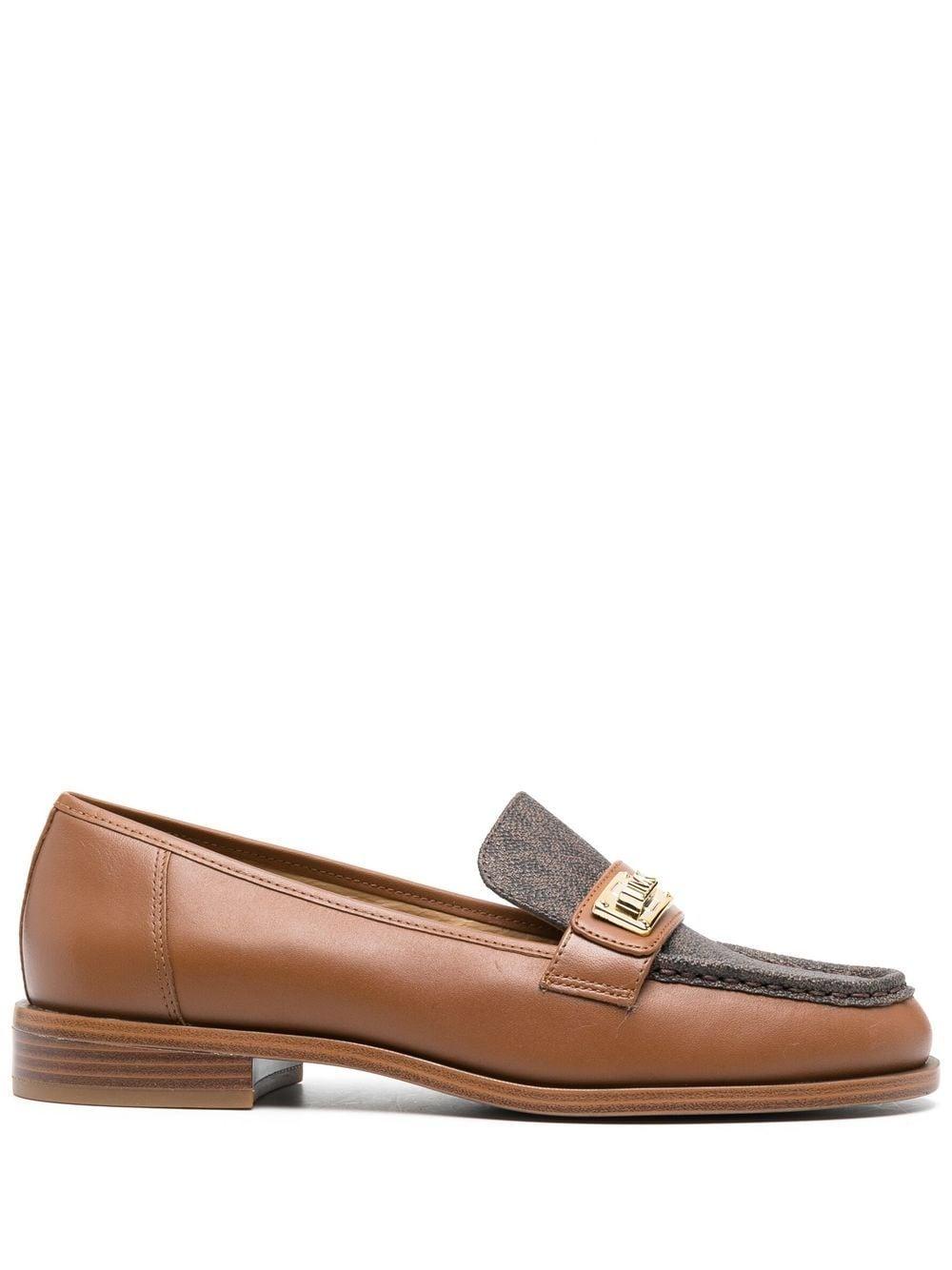 michael kors brown loafers