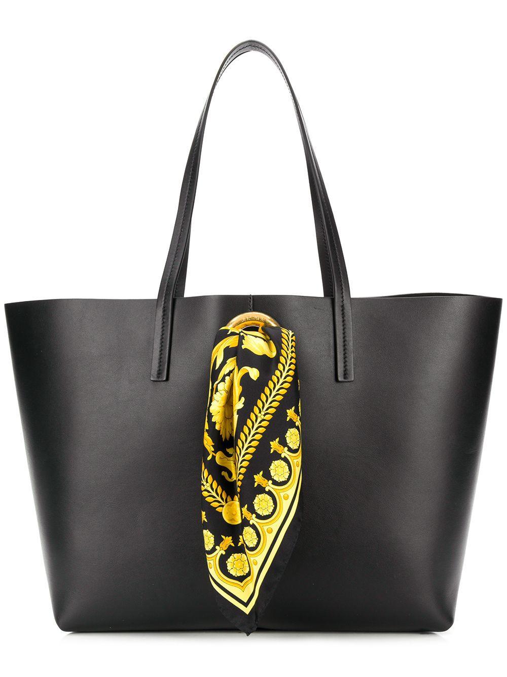black versace tote bag