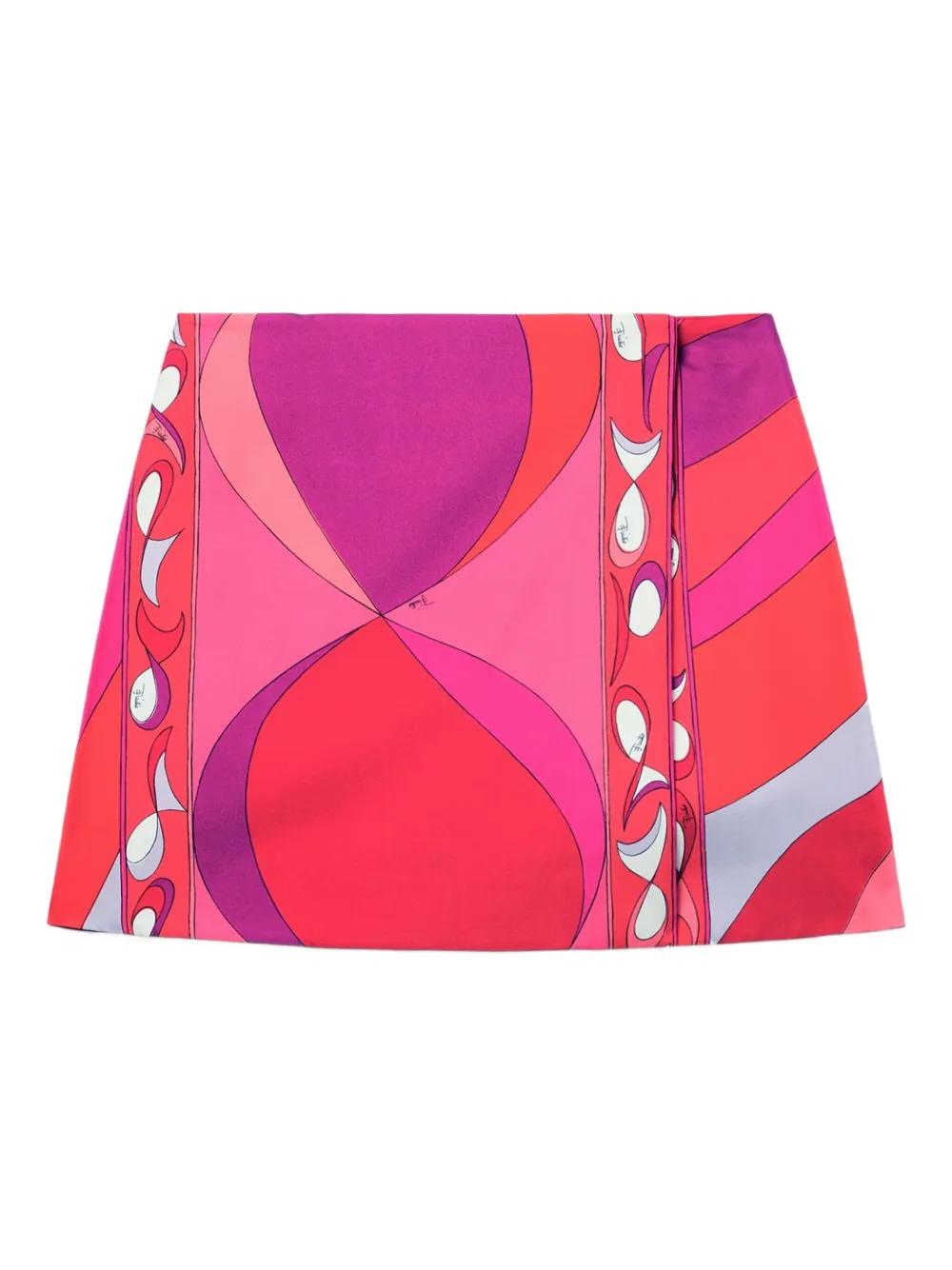 EMILIO PUCCI フラワーパターン ミニスカート　S EMILIO PUCCI フラワーパターン ミニスカート S EMILIO PUCCI