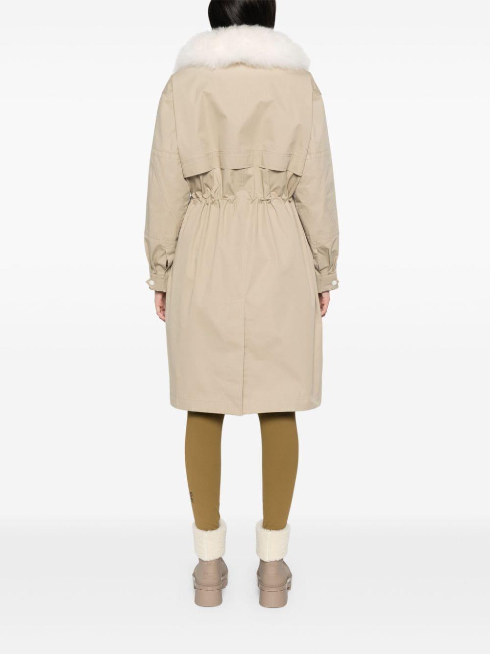 Yves Salomon レディース ナチュラル Fur-detailed Parka コート Yves Salomon レディース ナチュラル Fur-detailed Parka コート