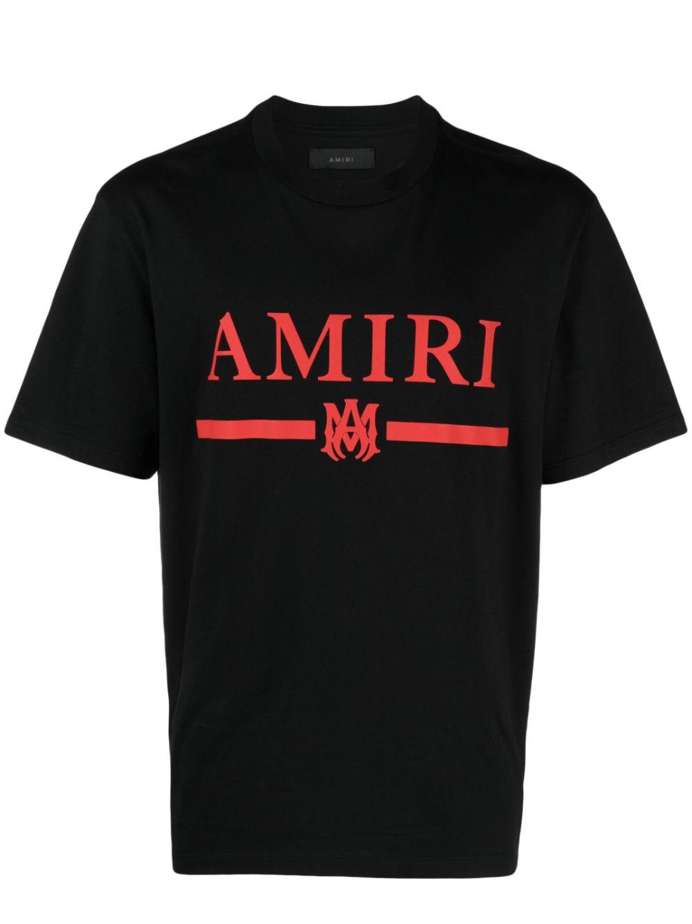 amiri-black-Logo-print-Cotton-