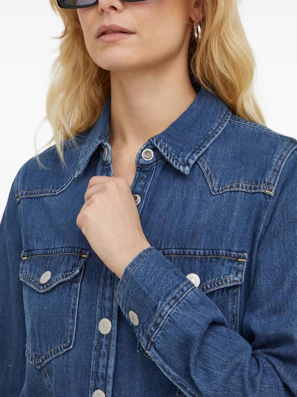 Levi's Otto Western Buttoned Denim Dress in Blue | Lyst