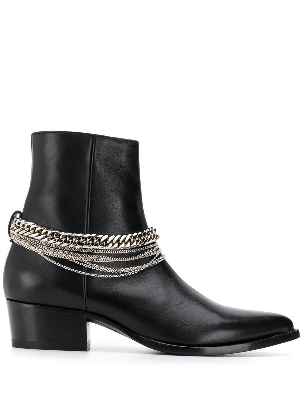 Amiri Leather Stivali Boots in Black for Men - Lyst