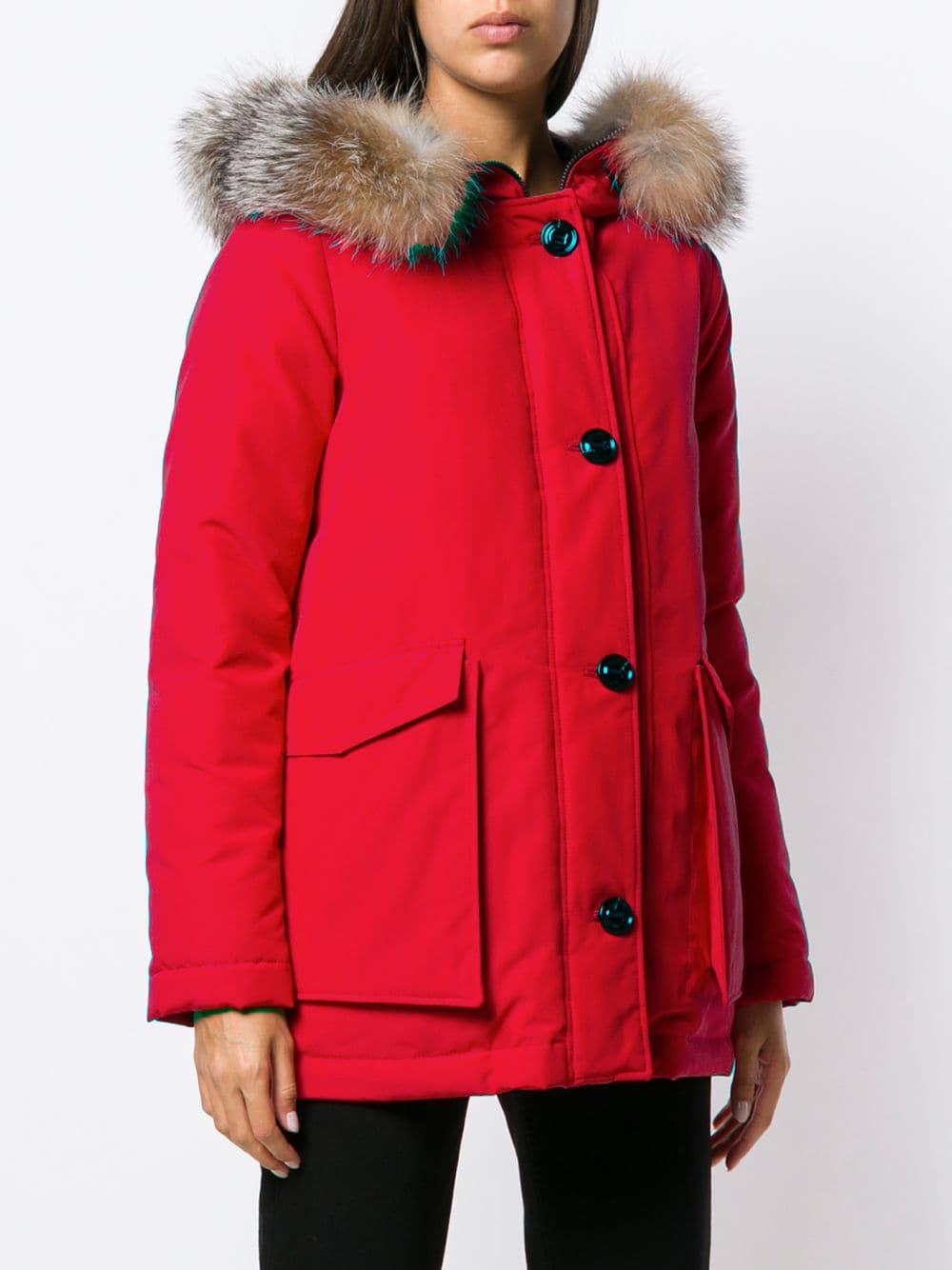 Moncler Courvite Jacket in Red - Lyst