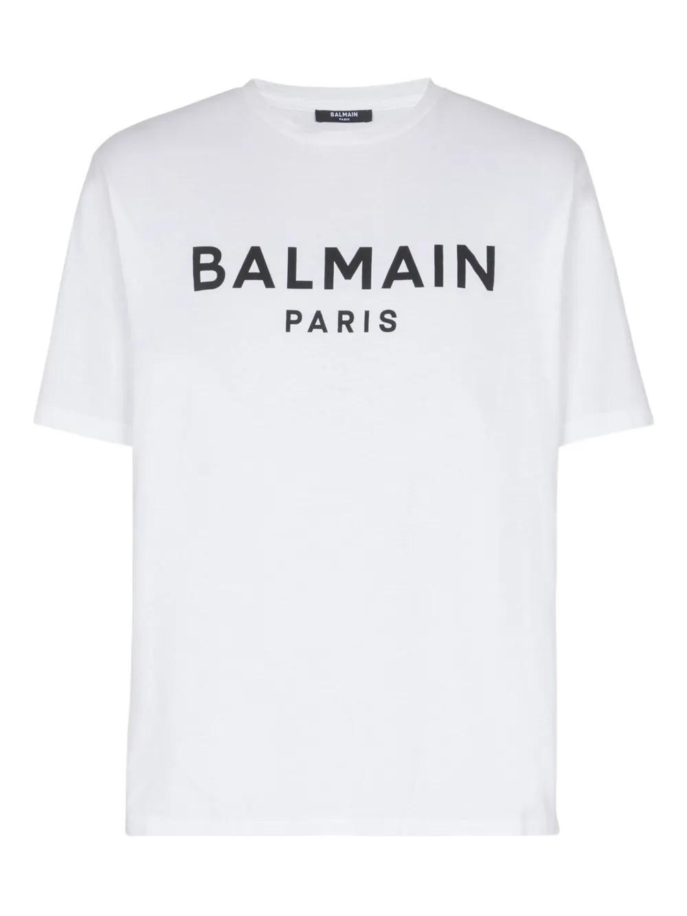 【関税&送料込】Balmain T-Shirt Cropped In Cotone Organico C Women's Designer Cropped T-Shirt | BALMAIN
