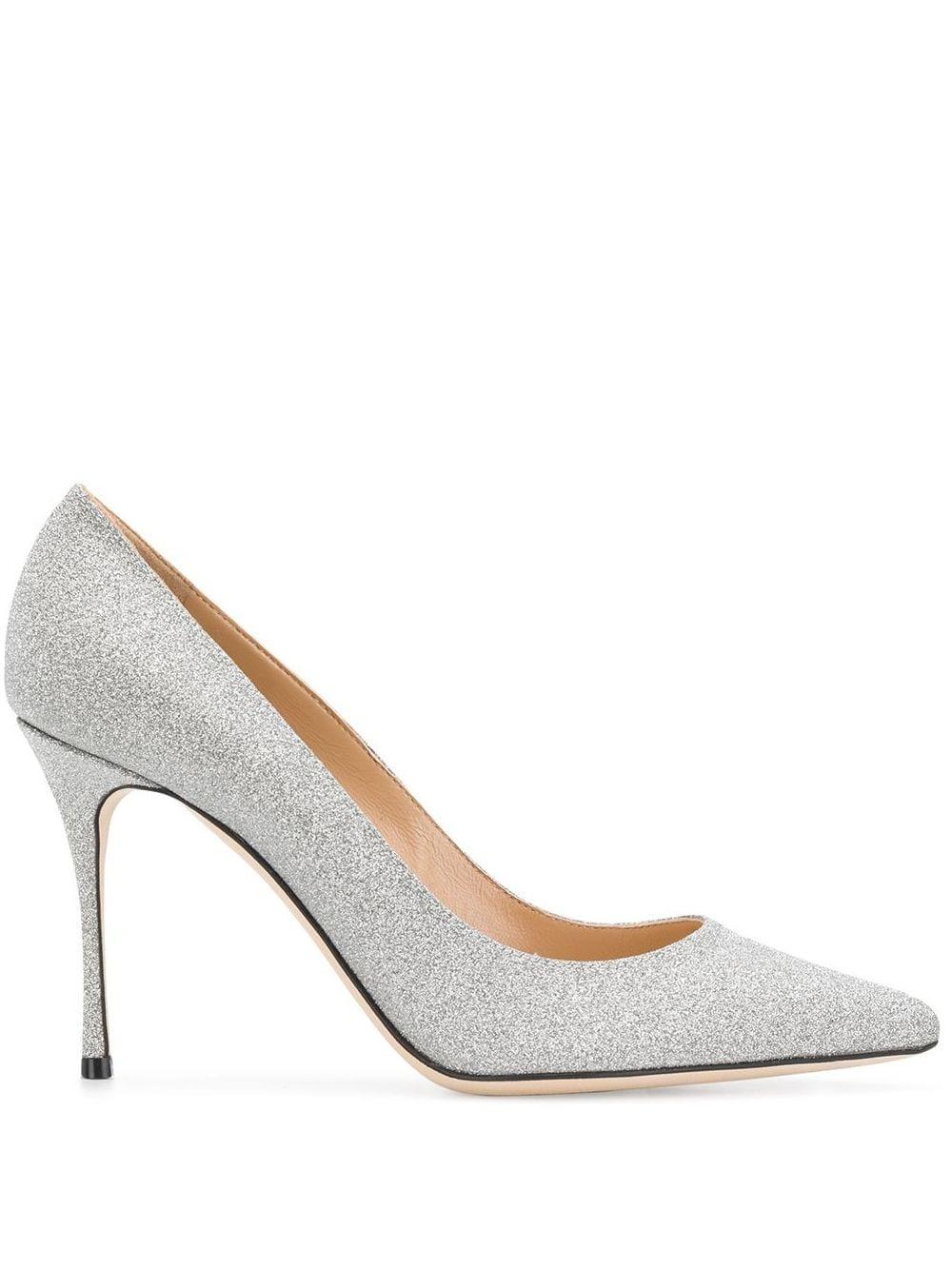 sergio rossi glitter pumps