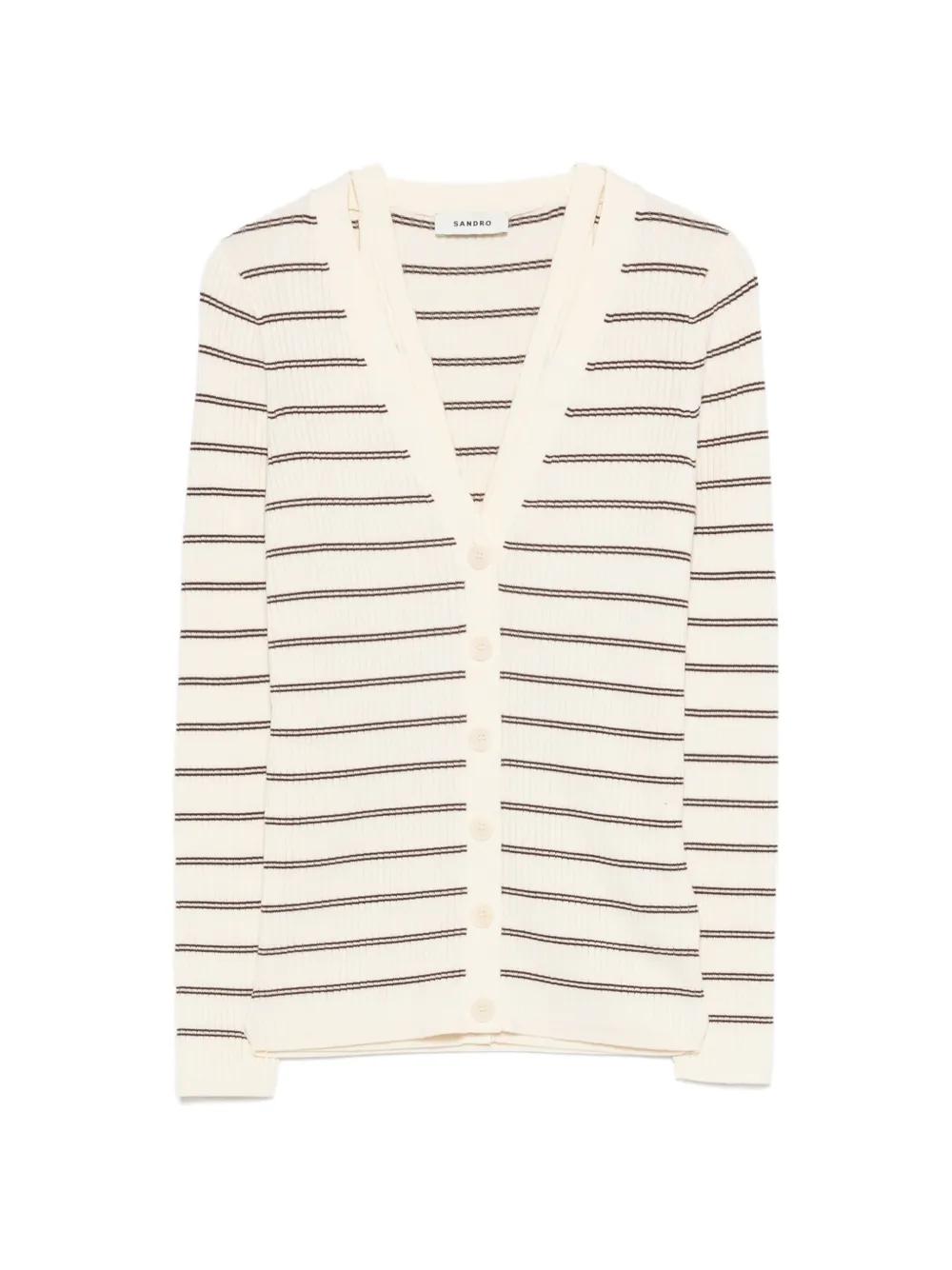 SANDRO ストライプ カーディガン 長袖 レディース Sandro カーディガンが¥34,800〜 | Lyst