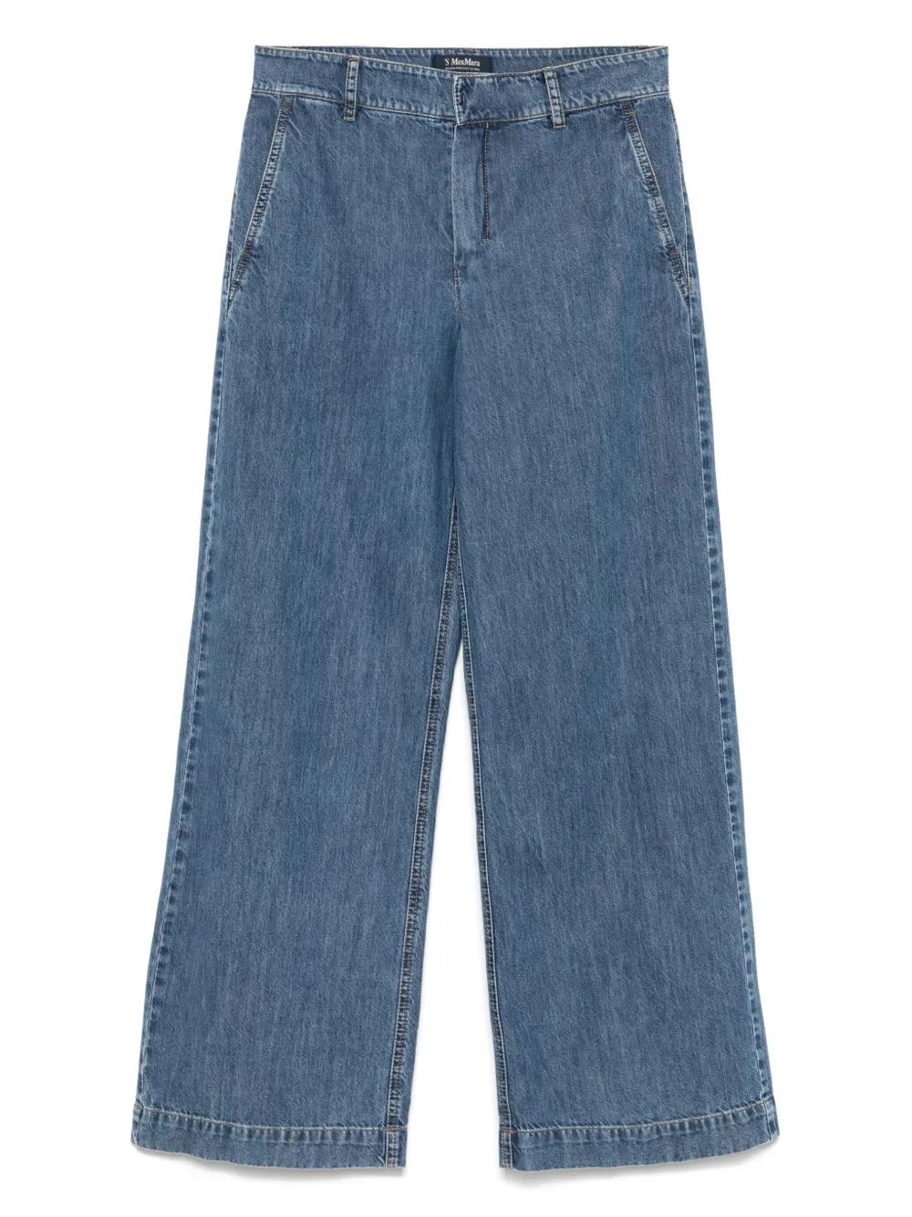 S MAX MARA Fresis denim trousers S Max Mara Fresis cropped