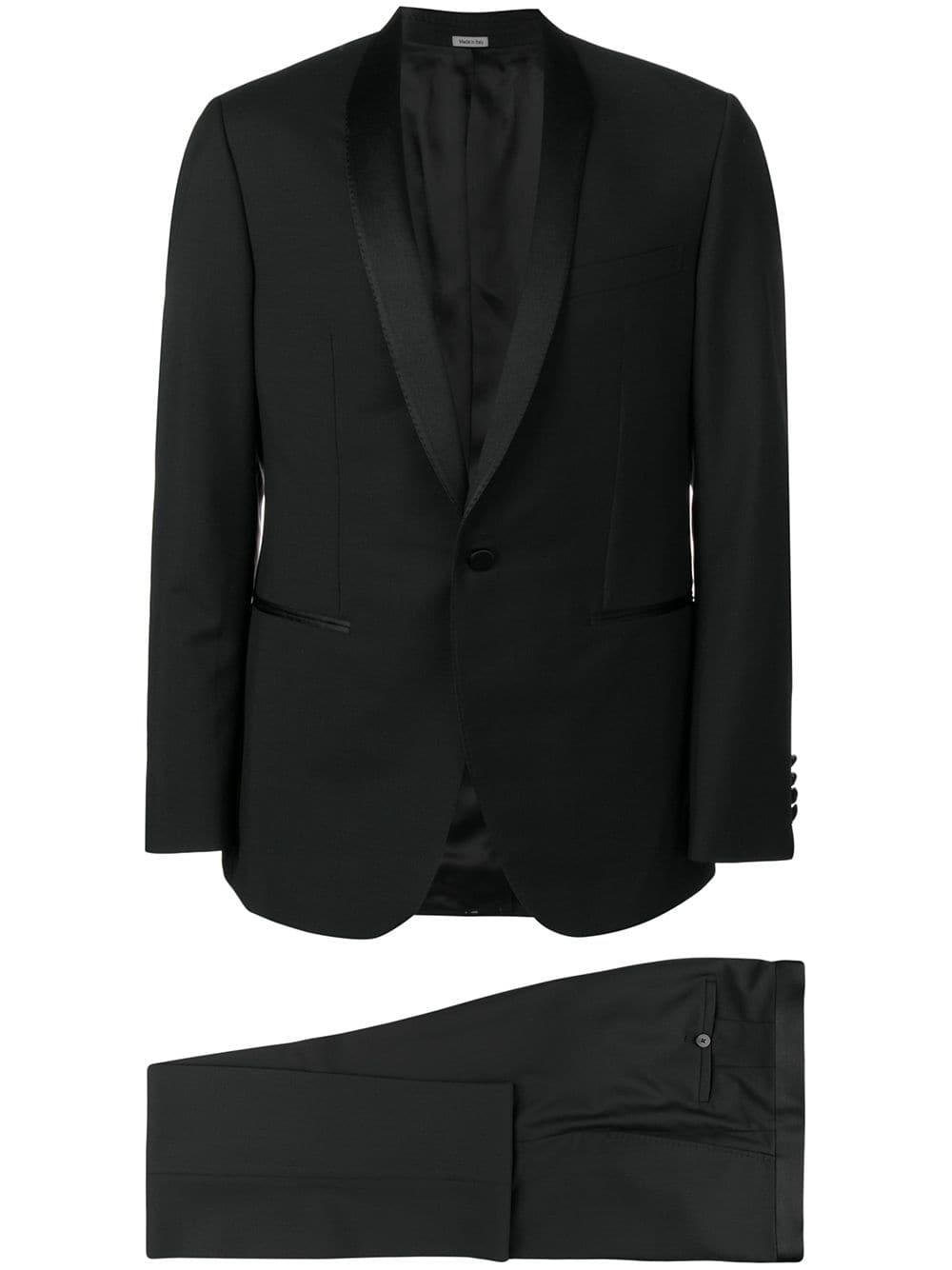Lanvin Wool Two Piece Dinner Suit in Black for Men - Lyst