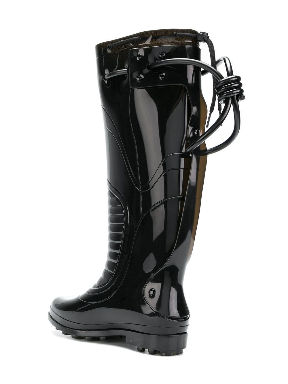 Raf Simons Future Wellington Boots in Black for Men | Lyst