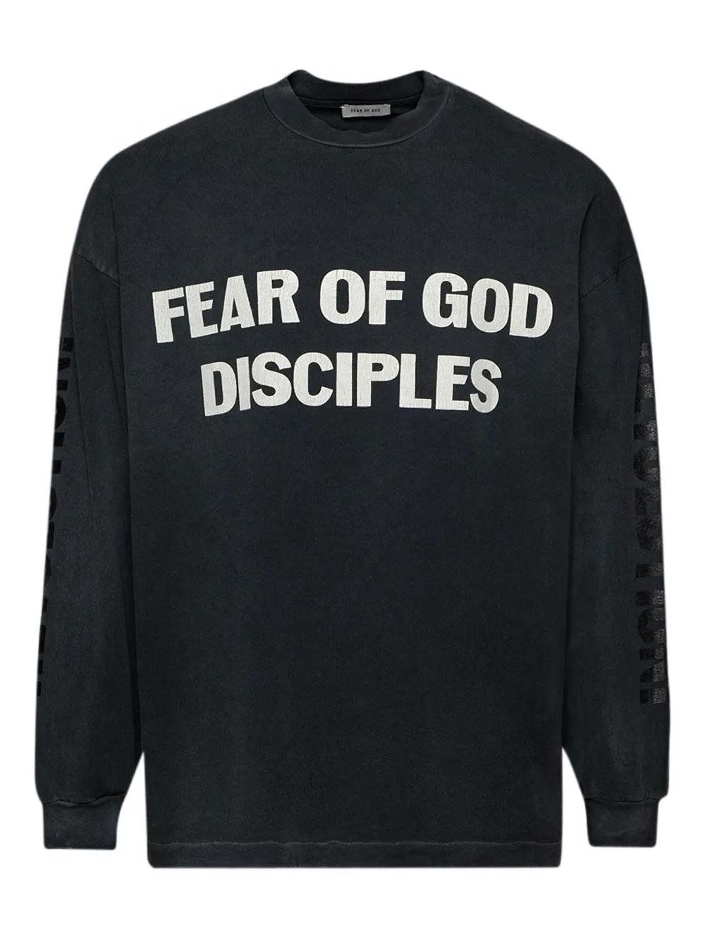 Fear of God ロングスリーブTシャツ ブラック 8プリント Fear of God ロングスリーブTシャツ ブラック 8プリント Fear of