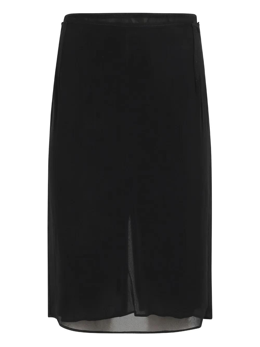 Jupe Portefeuille Longue Marella – Taille Haute – Kaki – Taille 38 – Femme