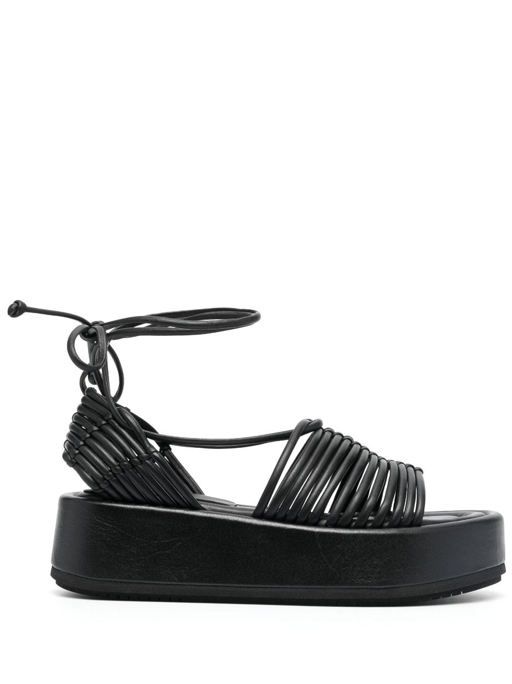 Paloma Barceló Danae 50mm Platform Sandals in Black | Lyst UK