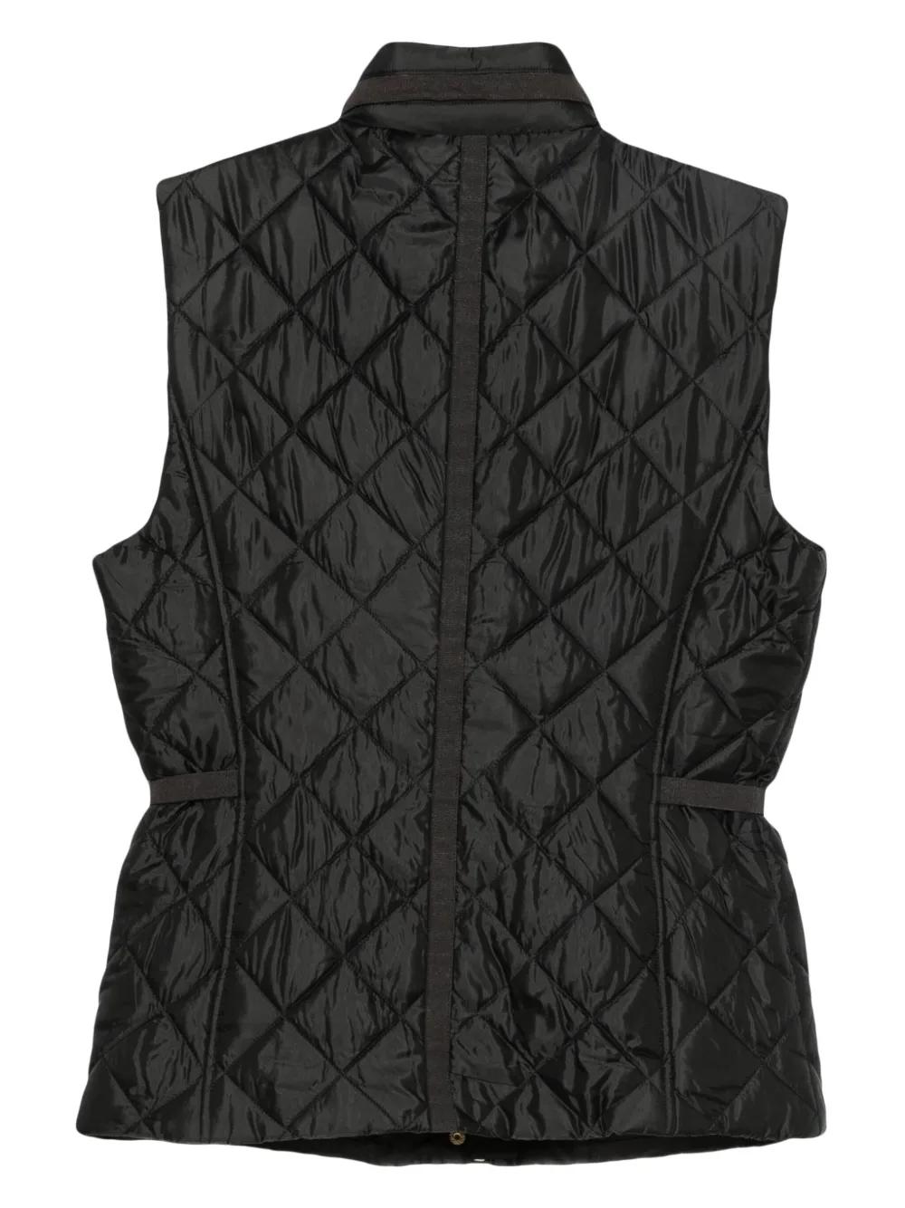 ジャケット Michael By Michael Kors Black Polyester Sleeveless Jacket $1590 Michael Kors Collection Women's Black Front Zip