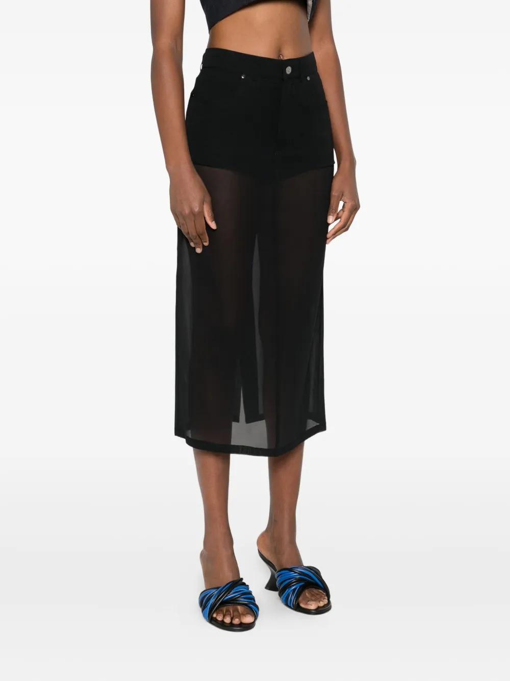 スカート ERIKA CAVALLINI SEMI-COUTURE flare skirt Erika Cavallini skirt SS23 | Chirulli.com