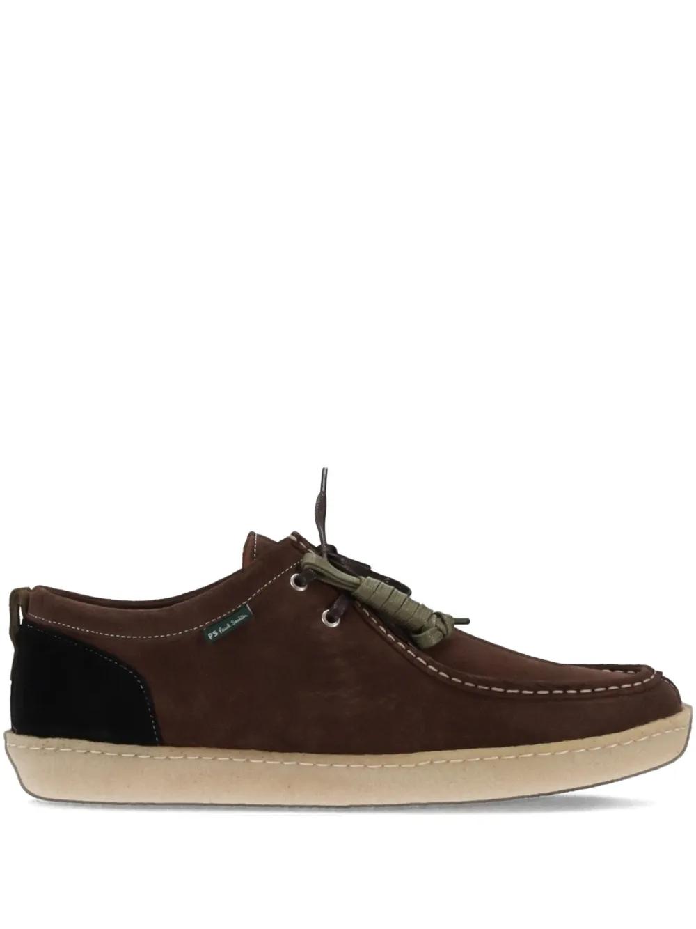 Paul Smith Lace-Up Boat Shoes in Brown for Men Lyst