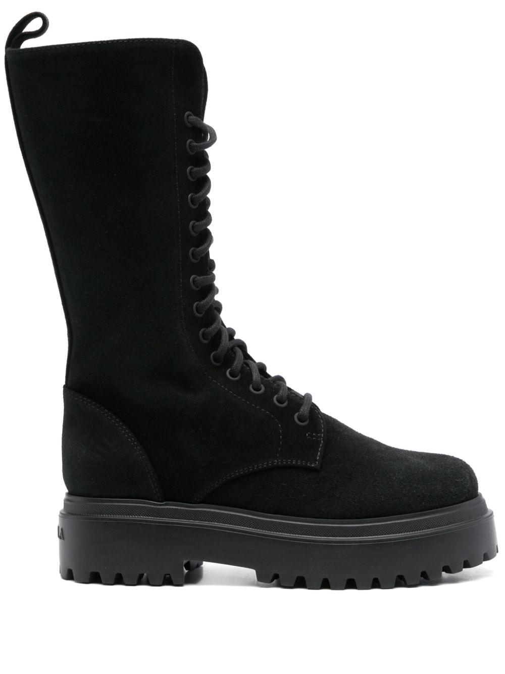Le Silla Ranger Suede Boots in Black Lyst UK