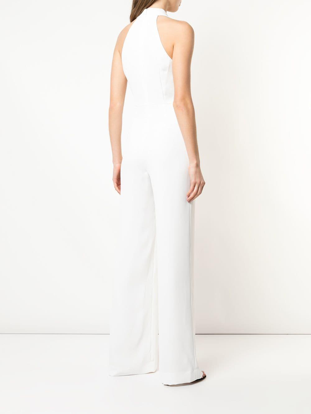 Jay Godfrey Structured Formal Jumpsuit in White | Lyst