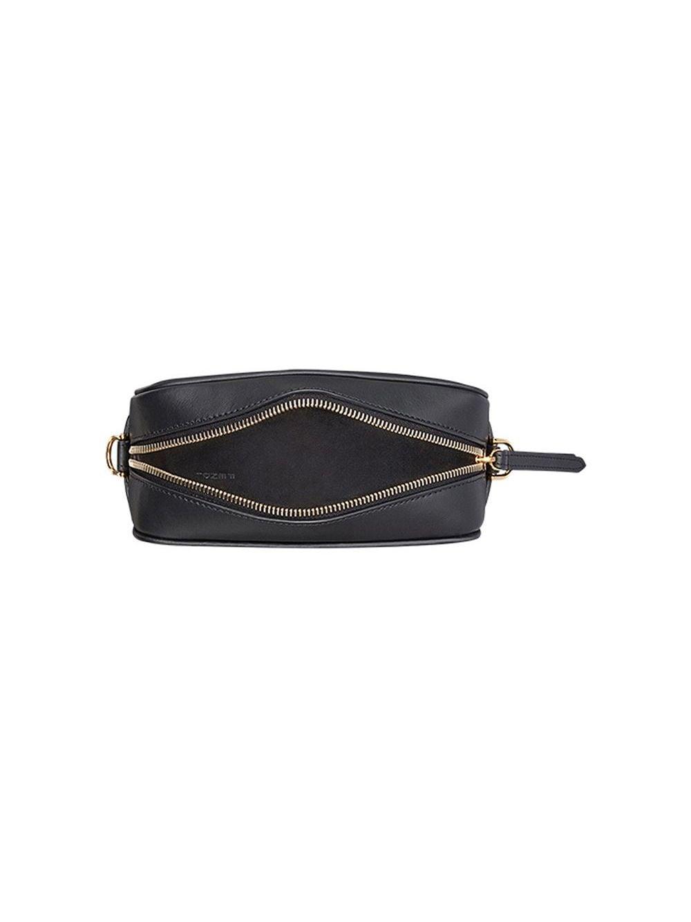 Fendi Leather Mini Camera Case Crossbody Bag in Black - Lyst
