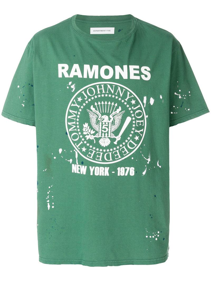 Cotton Ramones T-shirt in Green for Men 