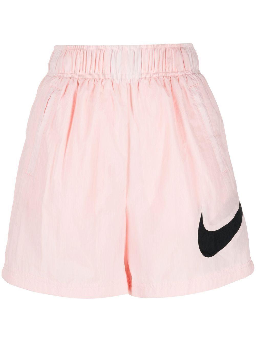 Nike Swoosh-logo Shorts in Pink | Lyst