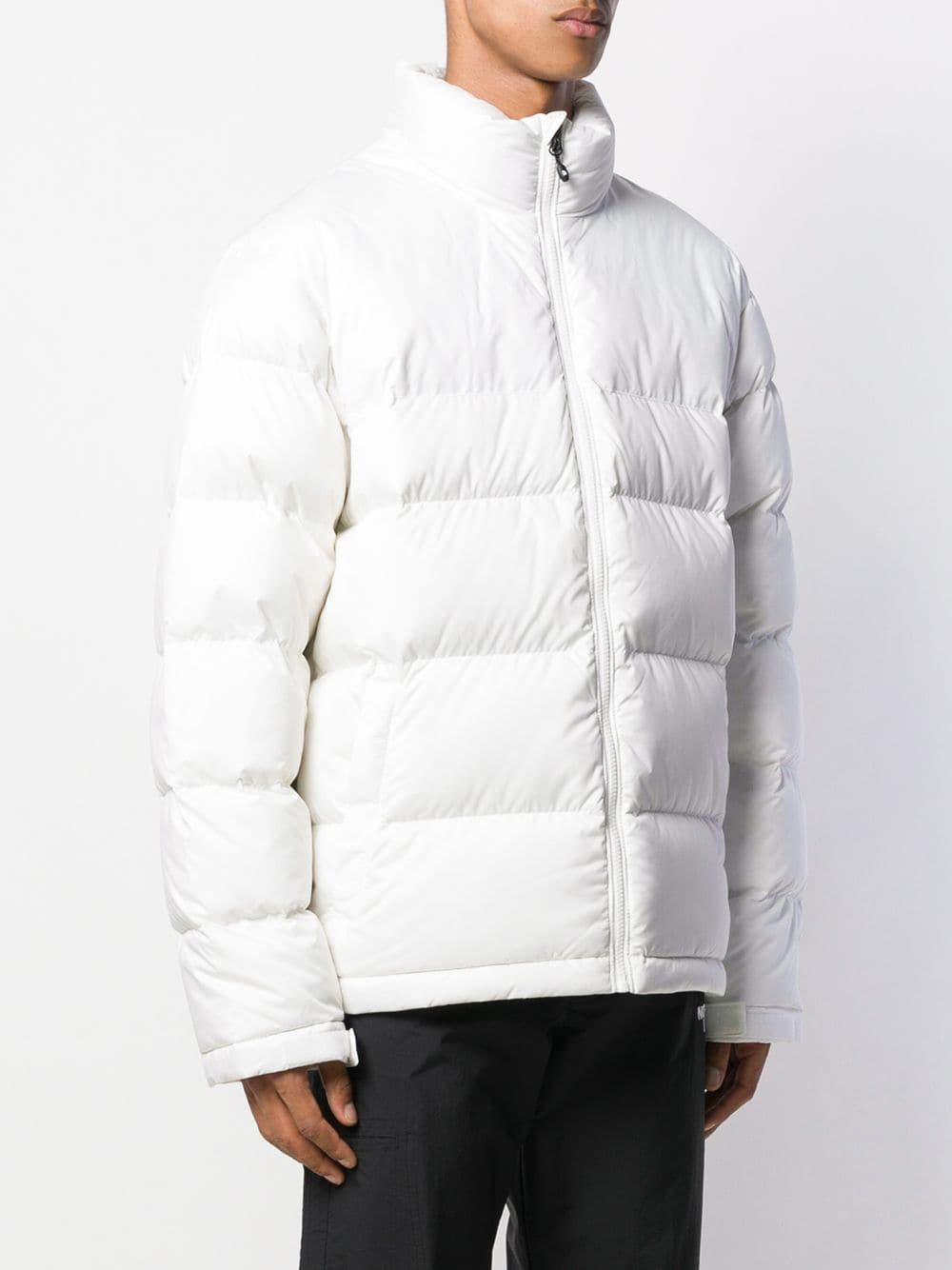 northface white puffer jacket