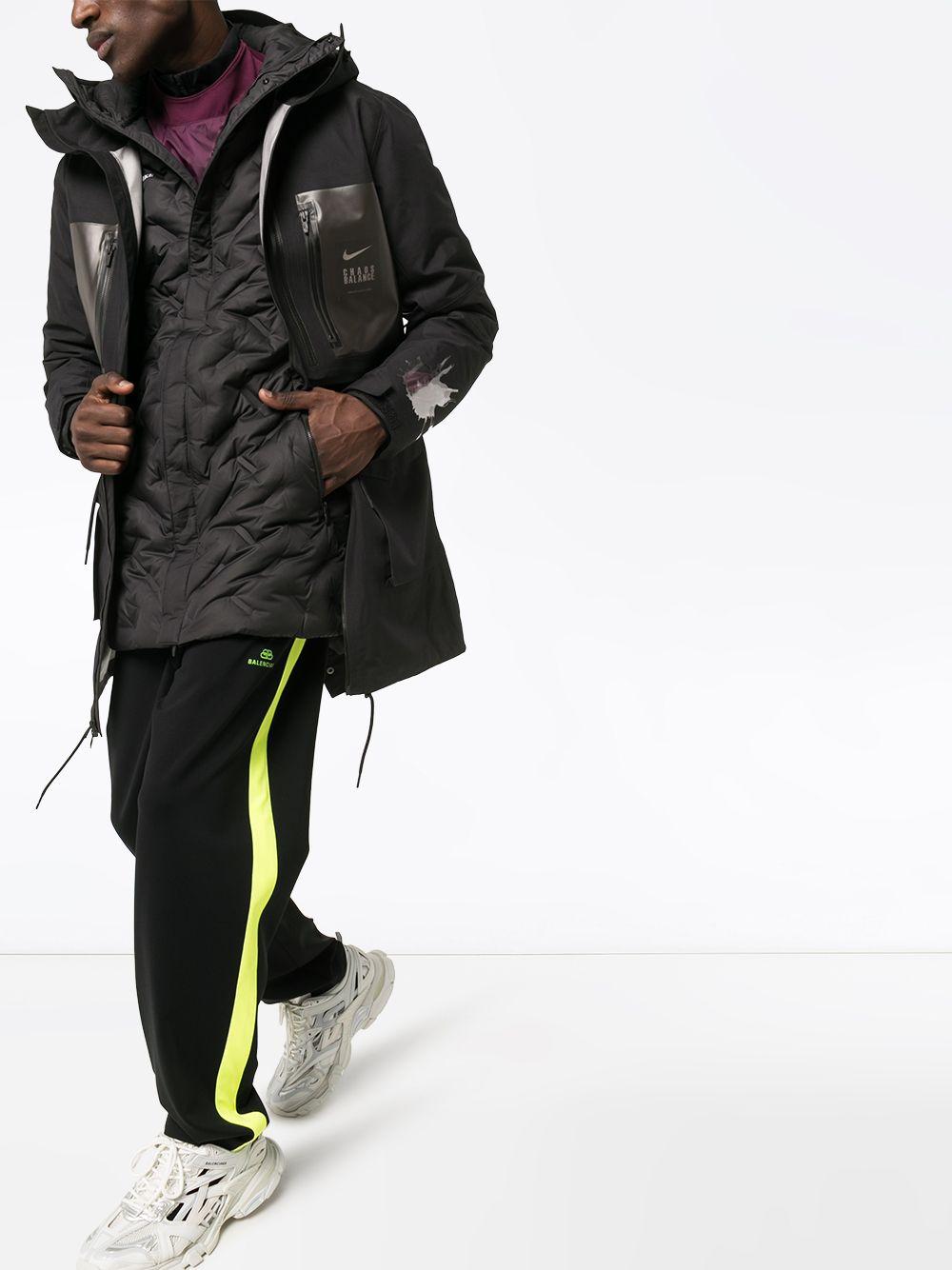 Nike X Undercover Logo Fishtail Parka in Black for Men | Lyst
