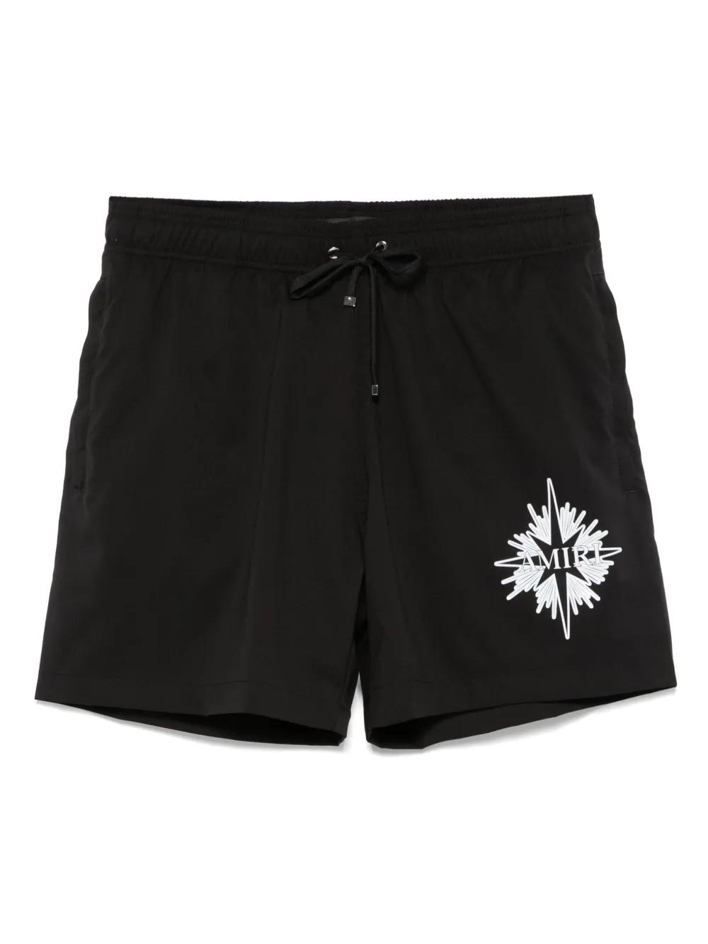 AMIRI ロゴ 水着 ブラック Core スイムショーツ AMIRI: Coreコレクション ブラック MA ロゴ スイムショーツ