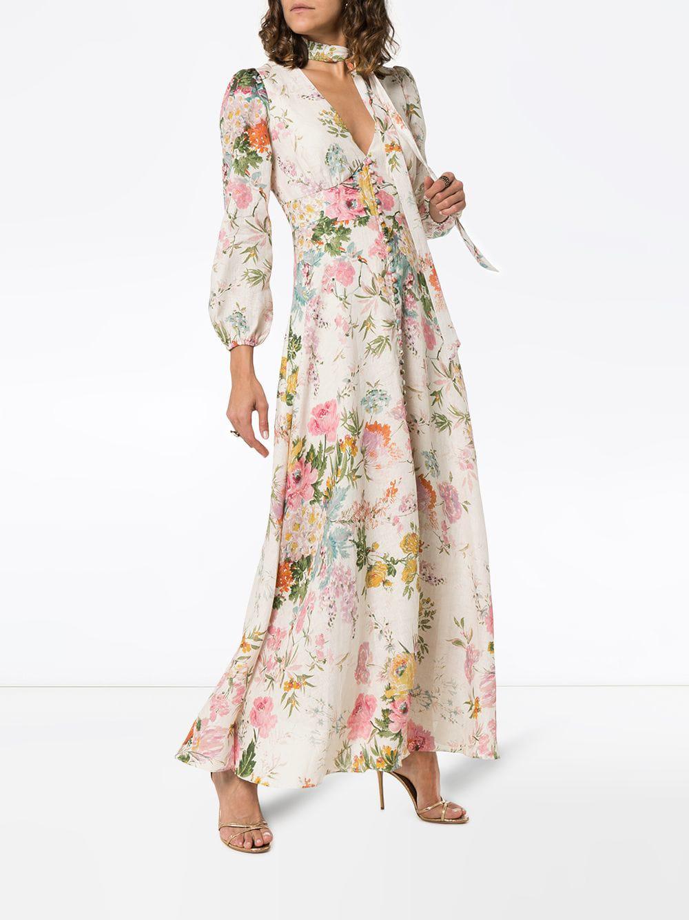 Zimmermann Lace Heathers Floral Linen 