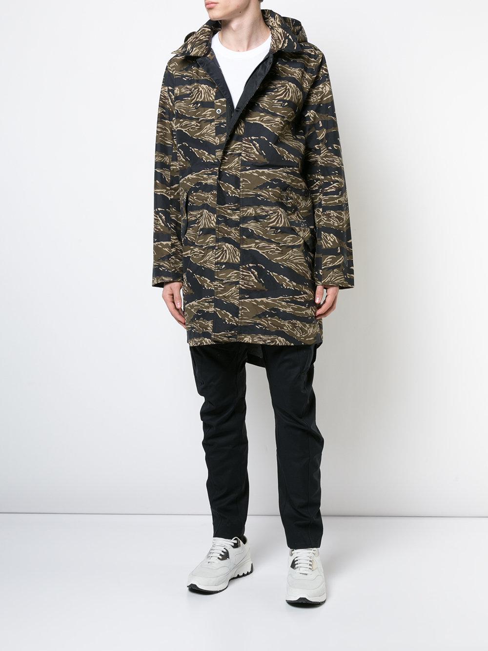 Nike Lab Essentials Tiger Camo Parka Jacket in Green for Men | Lyst
