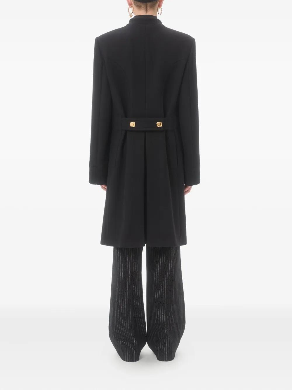 VALENTINO マンダリンカラーダブルコート メンズ Valentino Garavani マンダリンカラー ダブルコート ブラック