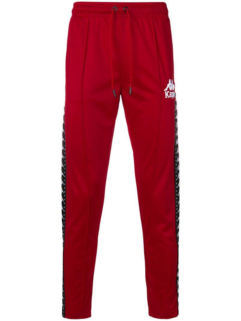 Kappa Tracksuit Trousers Red for Men - Lyst