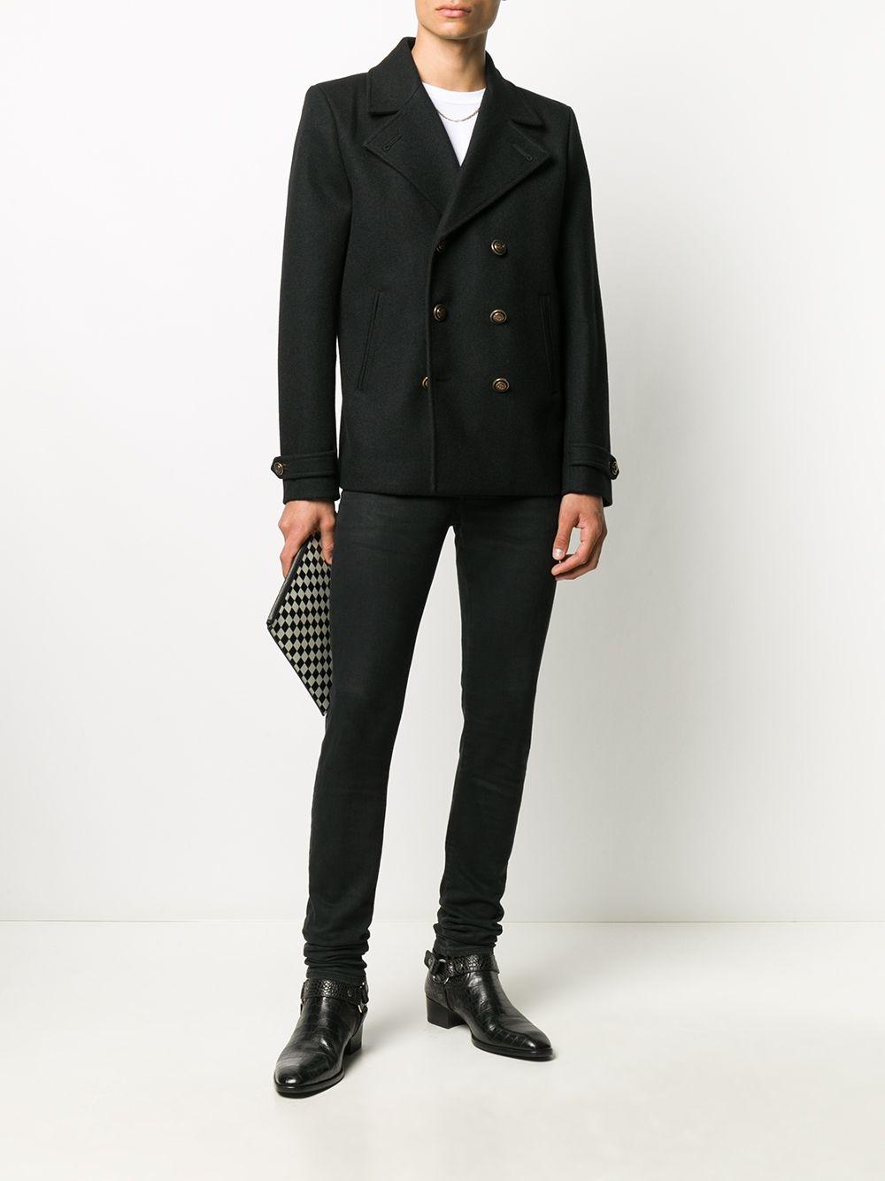 ysl peacoat