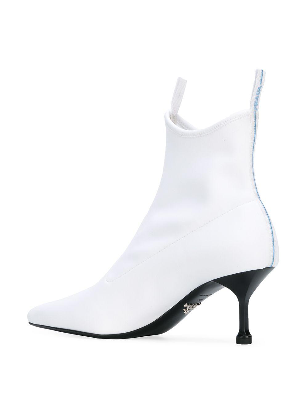 prada stretch fabric booties