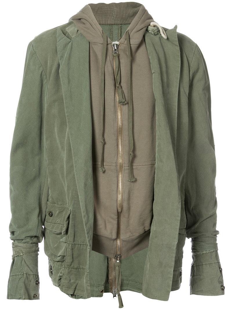 greg lauren x moncler blue army tent coat