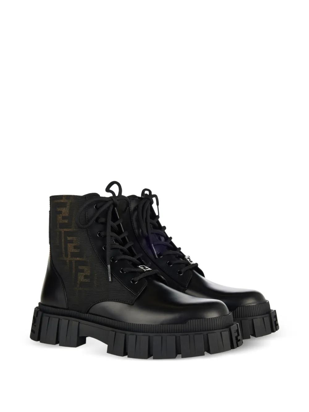 Fendi Force Biker Boots in Black for Men | Lyst