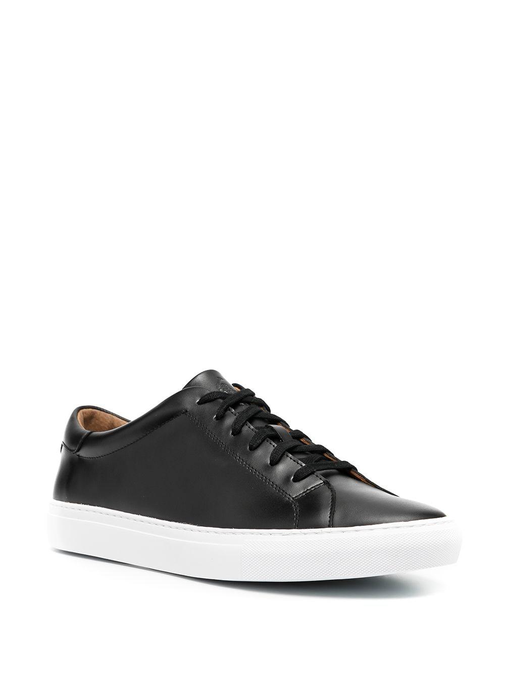 Polo Ralph Lauren Leather Jermain Ii Athletic Sneakers in Black for Men ...