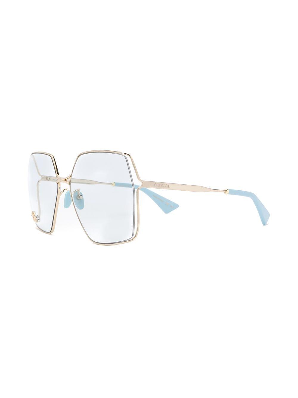 Gucci Eyewear Interlocking G Oversized square-frame Sunglasses - Farfetch