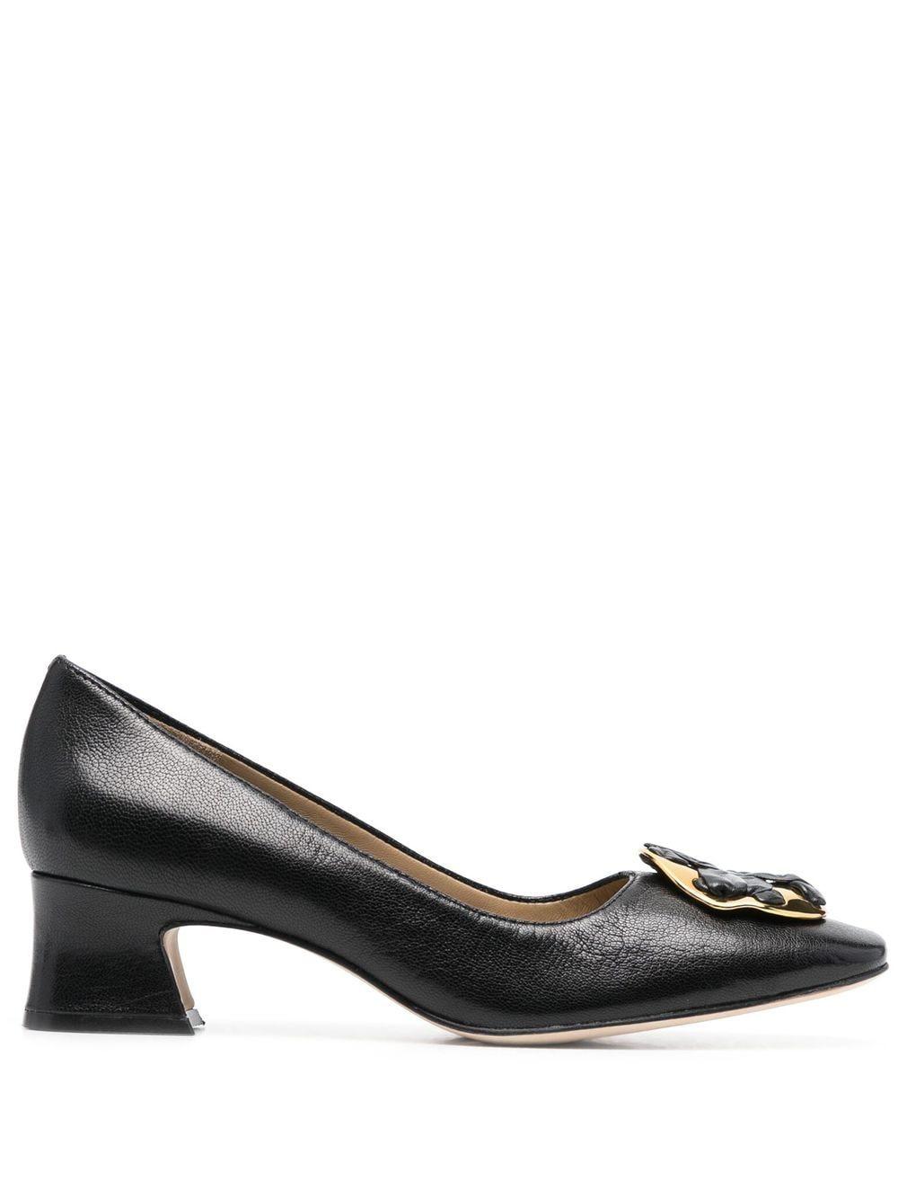 Tory Burch Woven Double T 50mm Pumps in Black Lyst Australia