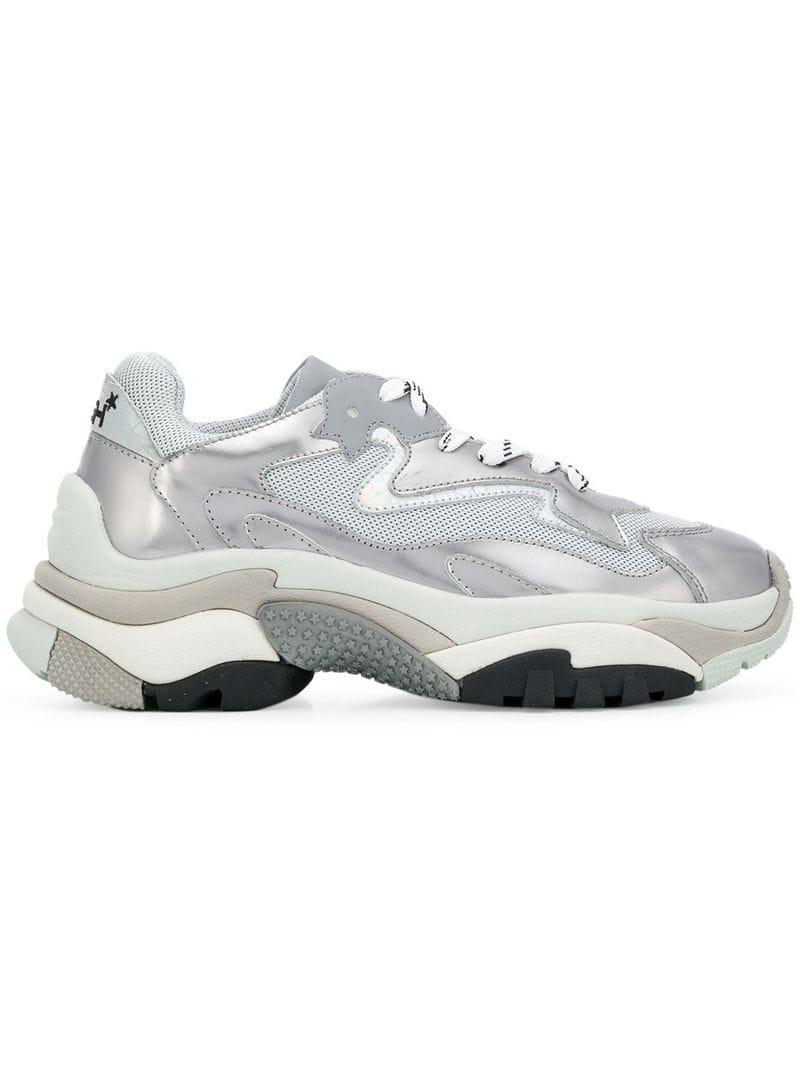 ash metallic sneakers