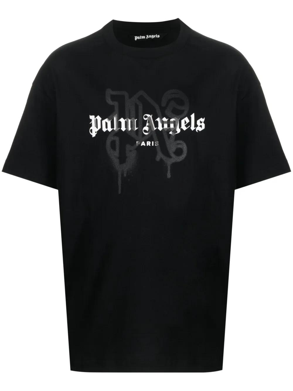 Tシャツ・カットソー Palm Angels All Monogram Quilted Dover jacket Palm Angels Grey All Monogram Quilted Dover Jacket for Men