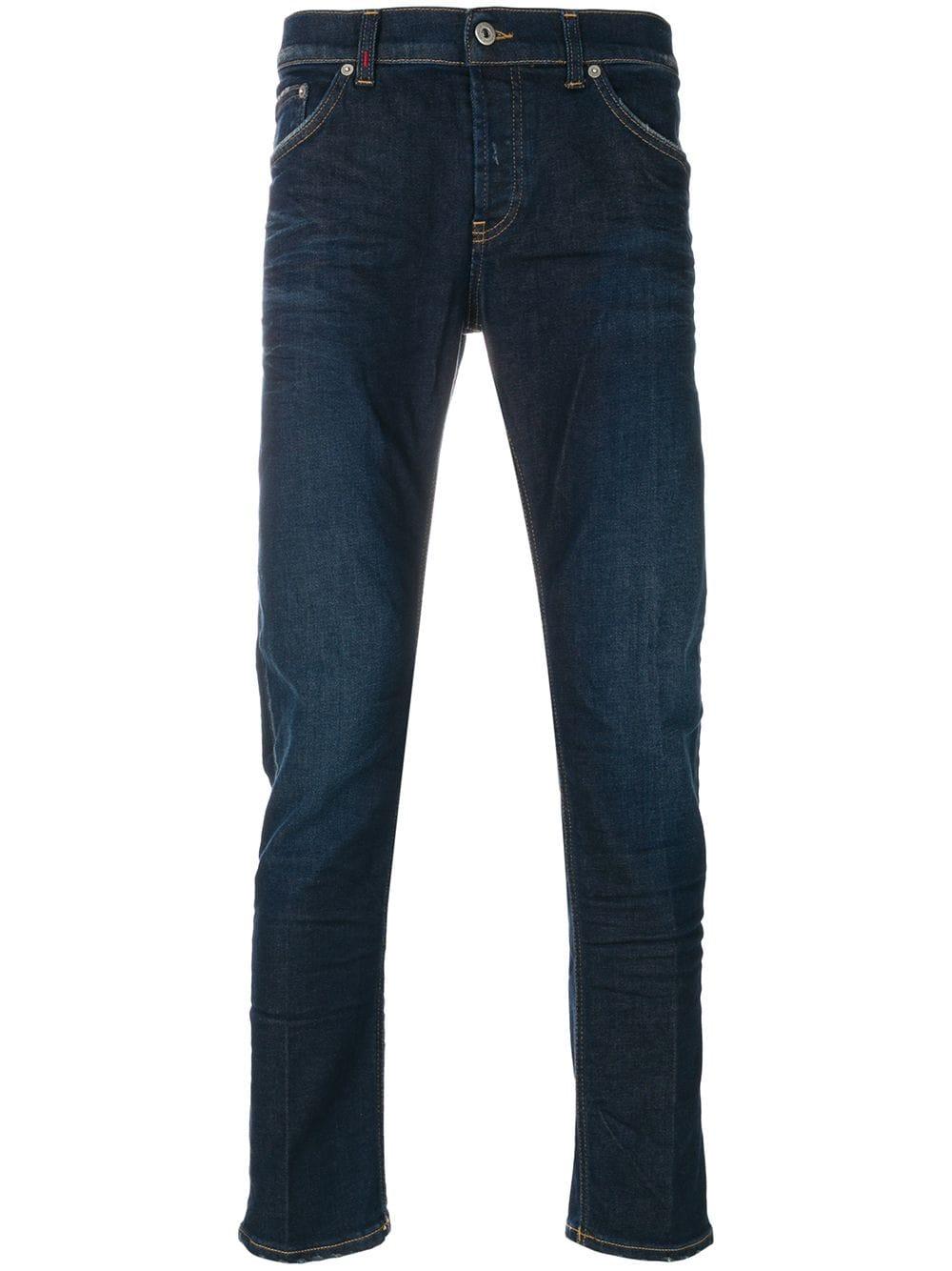Dondup Denim Creased Faded Jeans in Blue for Men - Lyst