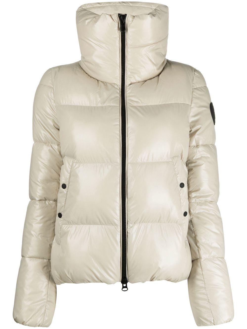 Save The Duck Isla Puffer Jacket in Natural | Lyst UK