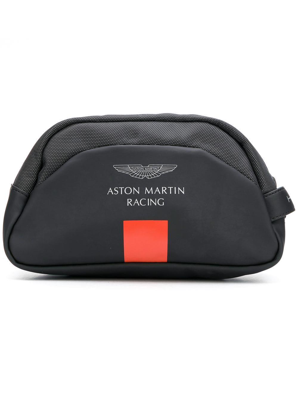 Hackett Aston Martin Racing Wash Bag in Black for Men | Lyst