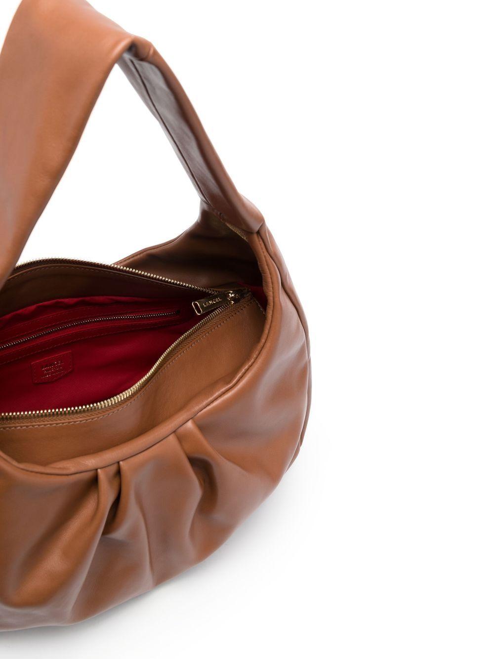Lancel Hobo Leather Shoulder Bag in Brown | Lyst
