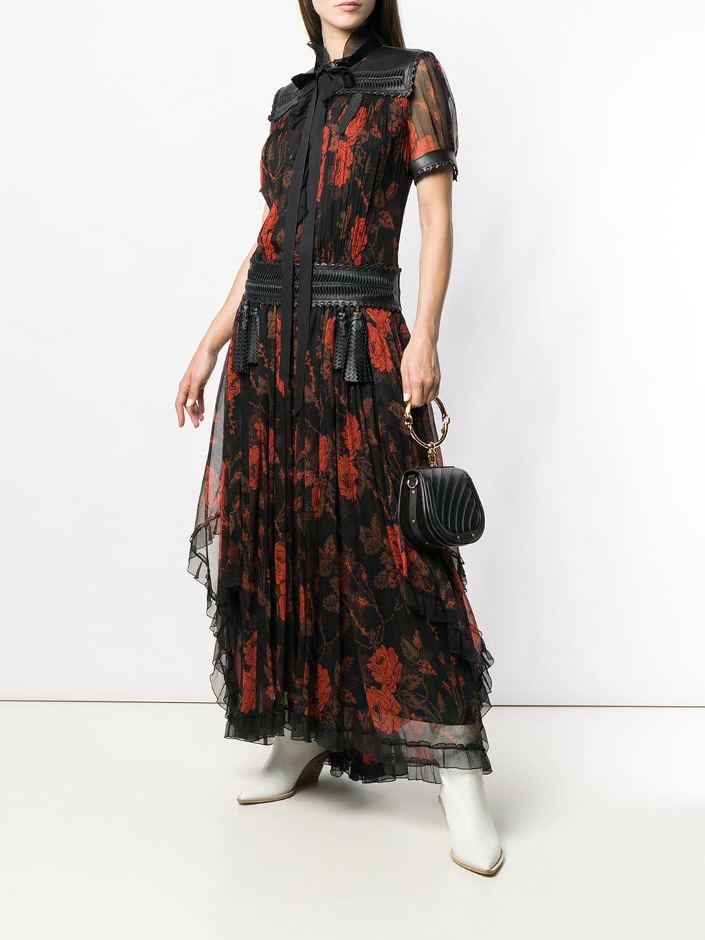coach rose print dress