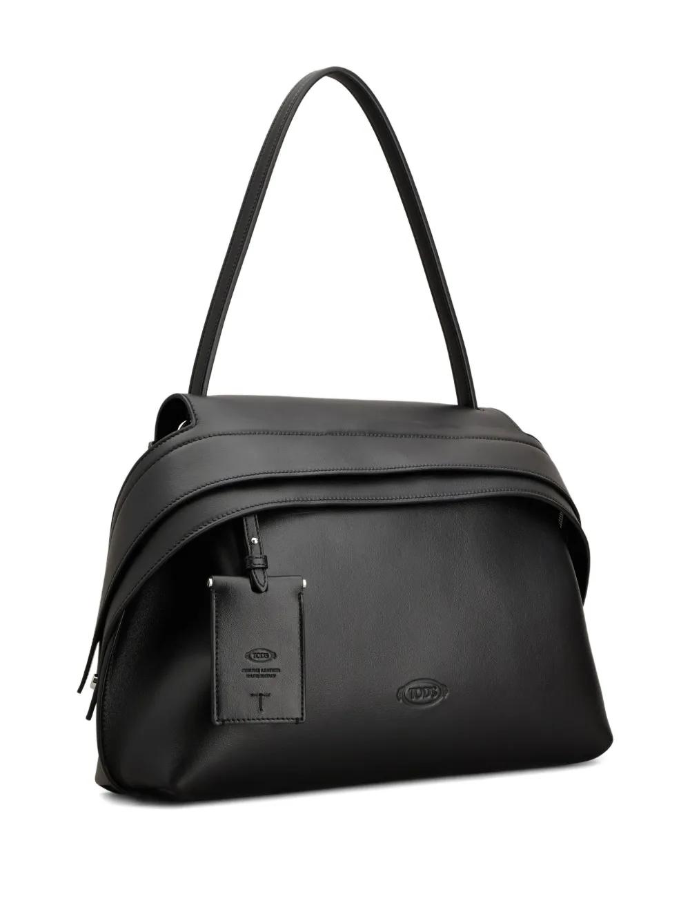 ショルダーバッグ・ポシェット Tod'S Shoulder Bags Black Tod's - Double T Black Leather Crossbody Bag | Mitchell Stores