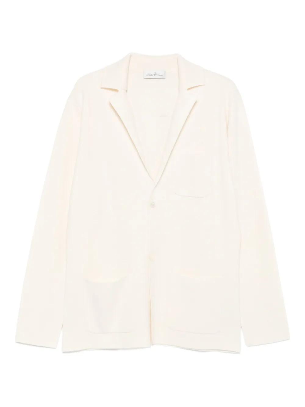 Della Ciana Wool-Cashmere Cardigan in White for Men Lyst